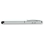 Quartet 3-in-1 Laser Pointer with Stylus and LED Light Class 2 Projects 984 ft Silver